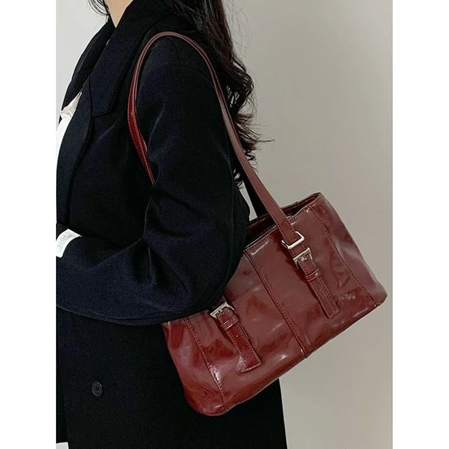 Bolso-Faux Leather Tote Bag