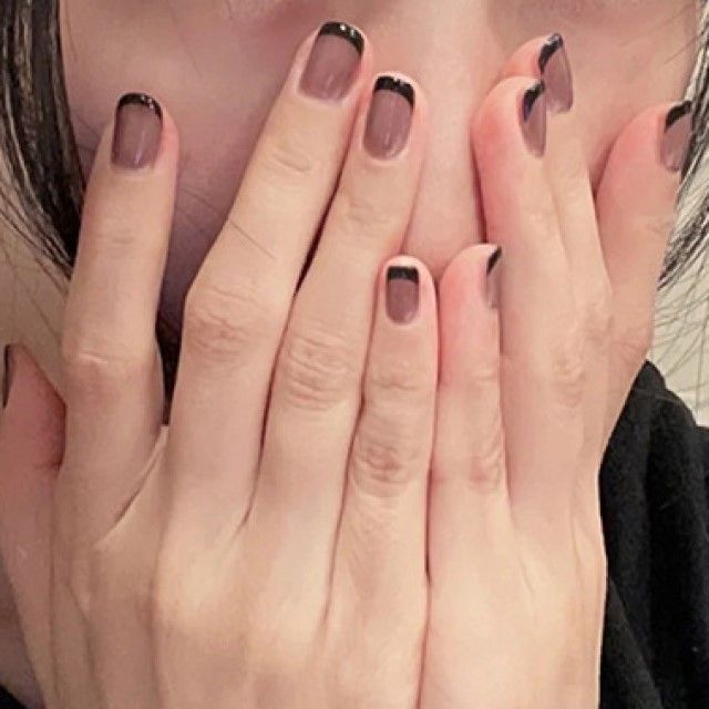 Cutip Nails Contrast Trim Nail Tips YesStyle