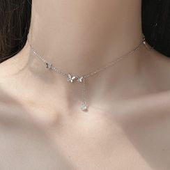 True Glam - Alloy Butterfly Necklace True Glam - Alloy Butterfly Necklace