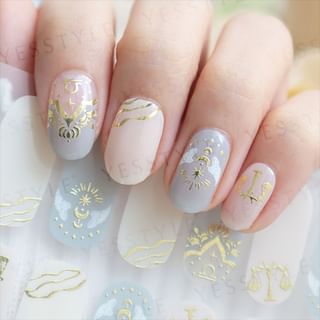 Lunacaca - Libra Constellation Nail Art Stickers