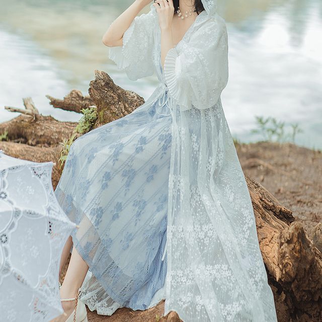 chinese dress ladies Fatimah Hooded lace Dress – DESIGN FOR LOVE