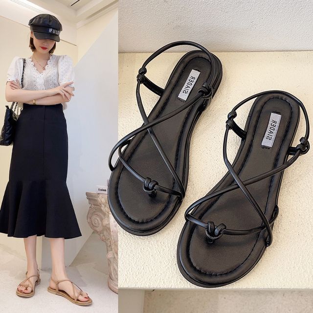 Miloko - Strappy Thong Sandals | YesStyle