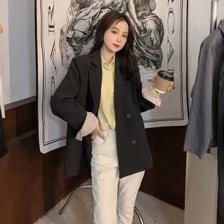 blazer with striped lining