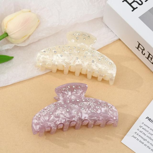 Muweordy-Rhinestone Hair Claw