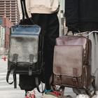 Musa Fiber Backpack MUSA - Faux Leather Square Backpack | YesStyle