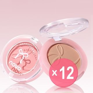 NOVO - Bow Embossed Soft Blush - 5 Colors (x12) (Bulk Box)