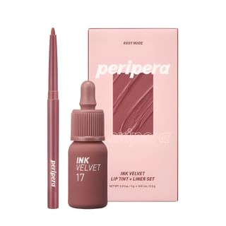 peripera - Ink Velvet + Lip Liner Set - 2 Colors