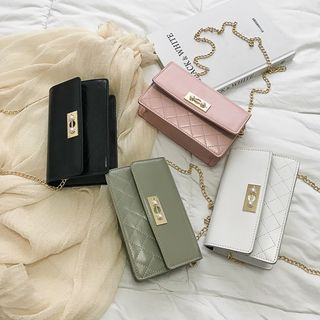 Fran San-Beaded Lock Stitched Crossbody Bag