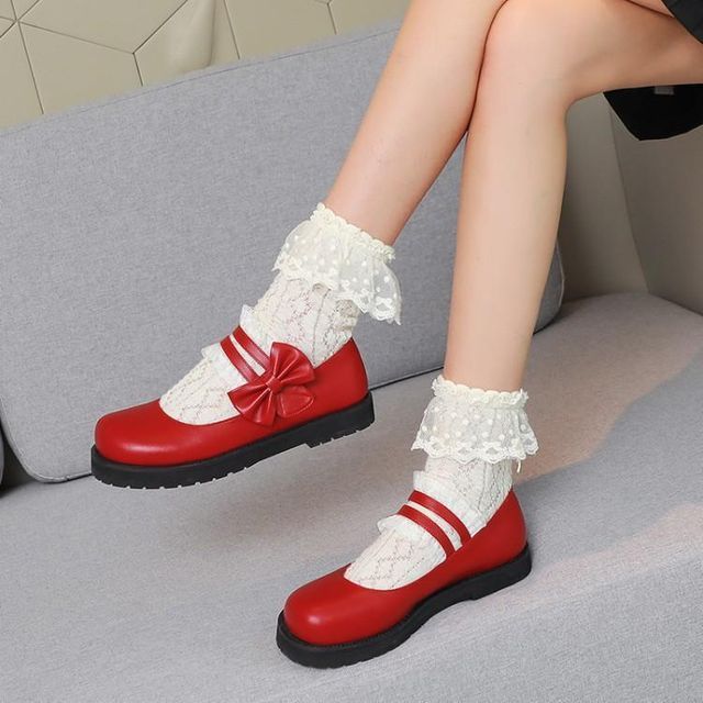 bow mary jane shoes