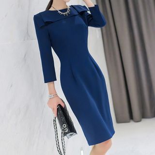 plain sheath dress