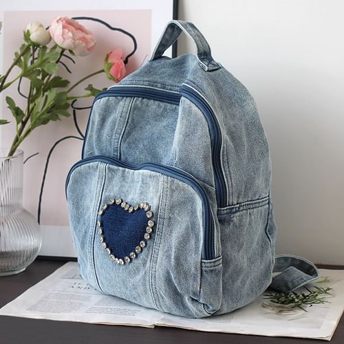 Buy Wholesale China Plain Blue Denim Backpacks For Girls & Plain Blue Denim  Backpacks at USD 5 | Global Sources