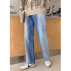 JOGUNSHOP - Washed Wide-Leg Jeans JOGUNSHOP - Washed Wide-Leg Jeans