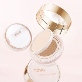NOVO - 2 In 1 Shimmer Cushion & Pressed Powder - 2 Colors