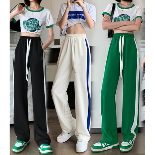 Moon City - High-Waist Wide-Leg Pants