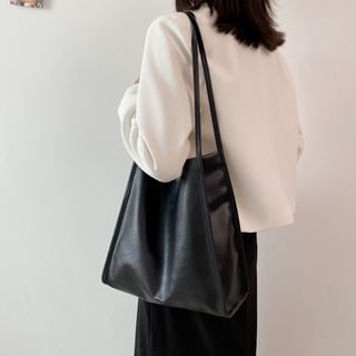 Tiff - Faux Leather Tote Bag | YesStyle