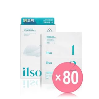 ilso - Natural Mild Clear Nose Pack (x80) (Bulk Box)