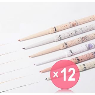 FLORTTE - Beauty Gel Eyeliner Pencil - 4 Colors (5-8) (x12) (Bulk Box)