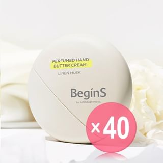 JUNG SAEM MOOL - BeginS Perfumed Hand Butter Cream Linen Musk (x40) (Bulk Box)