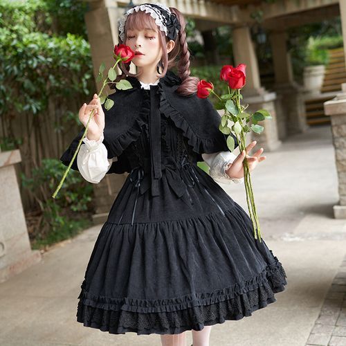 Lolita Smile - Sleeveless A-Line Dress / Cape / Set | YesStyle
