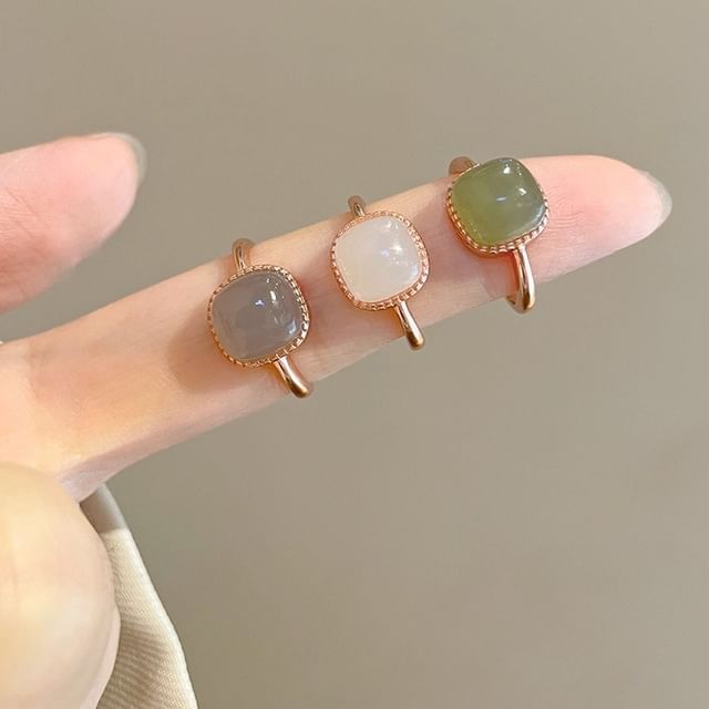 Seirios-Faux Jade Open Ring
