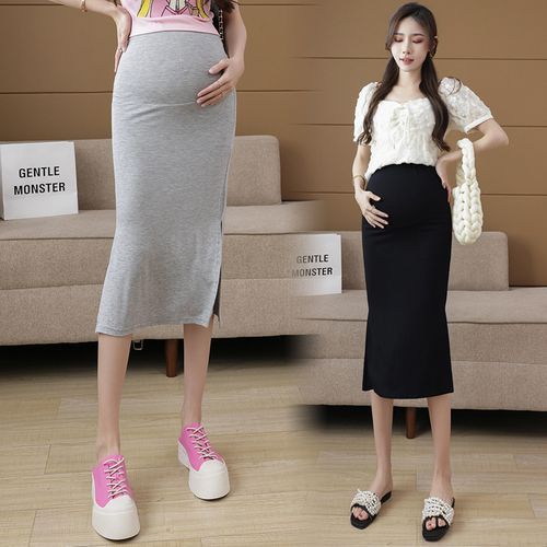 Empressa - Maternity High Rise Plain Midi Pencil Skirt | YesStyle