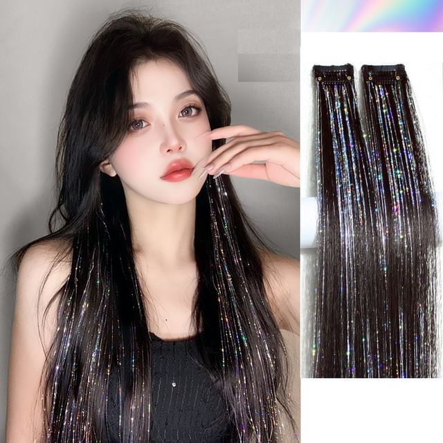 SEVENQ-Sequin Hair Extension