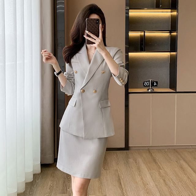 Formal Pencil Skirt Suit Skirt Suit Stylish Business Suits For