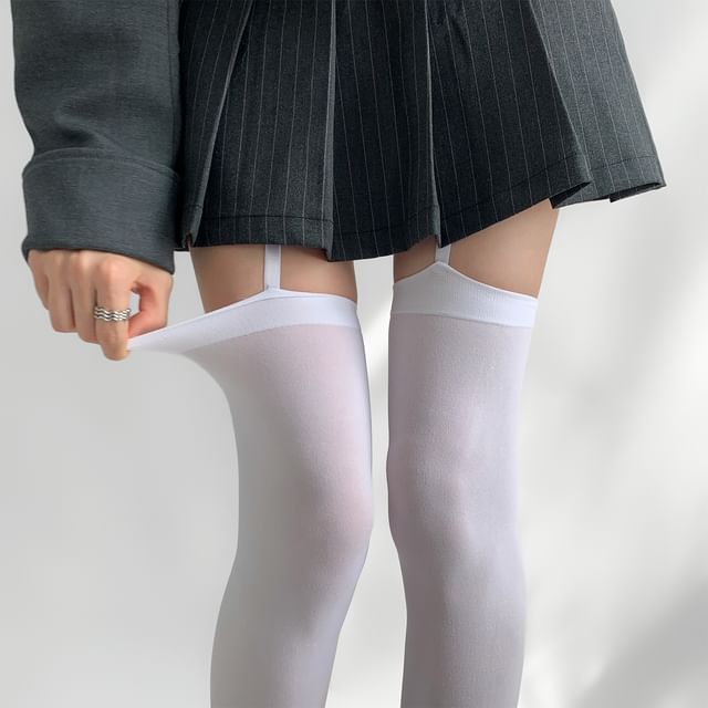 Desperim-Sheer Plain Stockings