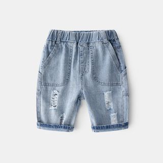 kids distressed denim