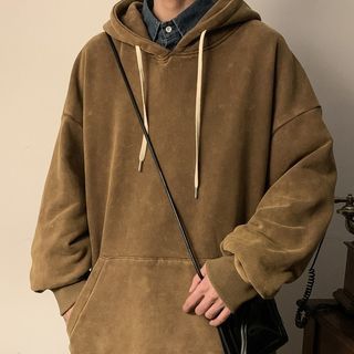 POSI - Plain Oversized Hoodie | YesStyle