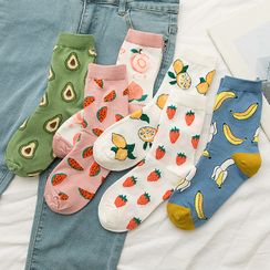 MOGLA - Printed Crew Socks MOGLA - Printed Crew Socks