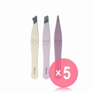 PARSA Beauty - Set Of 3: Disney Mickey Mouse Mini Tweezers 5pcs Bundle Set