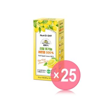 Nutri D-DAY - Real Organic Lemon 100% (x25) (Bulk Box)