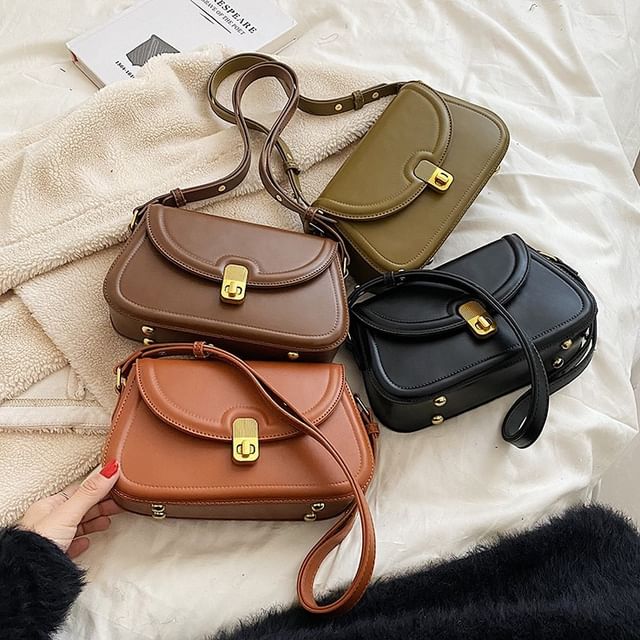 Basaran-Flap Buckle Crossbody Bag