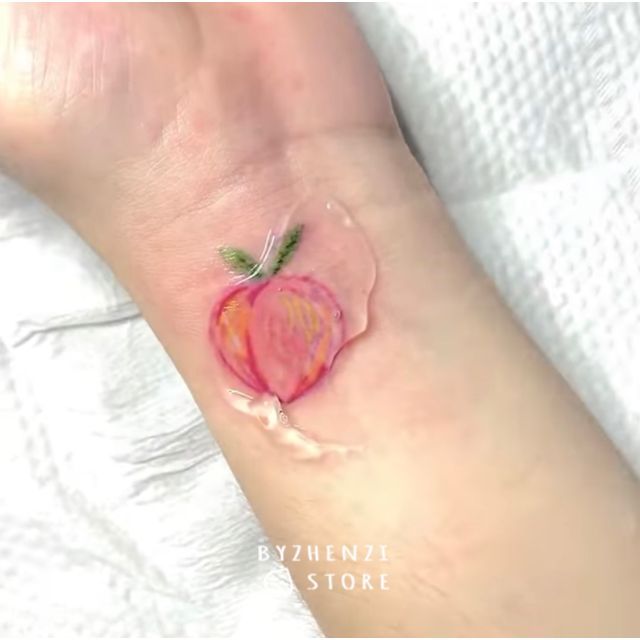 Red Peach Tattoo