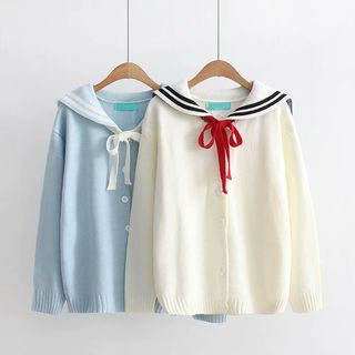 sailor collar cardigan