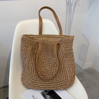 Ginadore - Woven Tote Bag | YesStyle