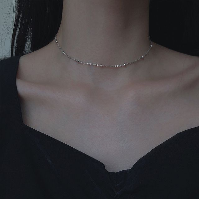 Kamuel-Sterling Silver Choker