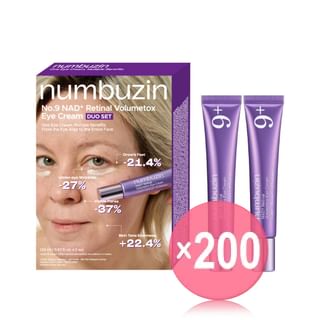 numbuzin - No.9 NAD+ Retinal Volumetox Eye Cream Duo Set (x200) (Bulk Box)