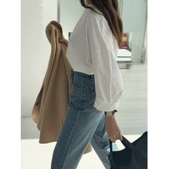 maybe-baby - Slit-Side Oversized T-Shirt maybe-baby - Slit-Side Oversized T-Shirt