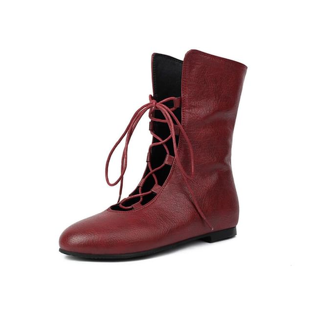 Queen Zoo-Lace-Up Short Boots