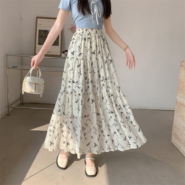 chinese dress ladies Anora Floral Tiered Maxi Dress main image 1
