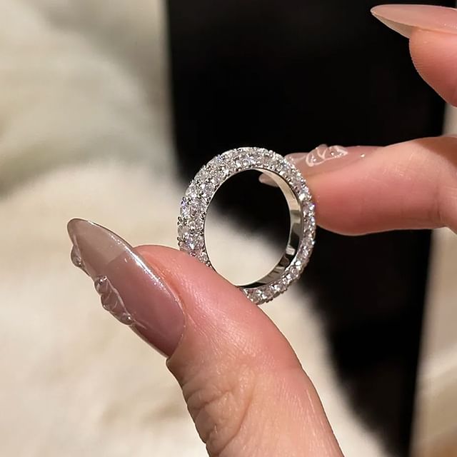 Panda Dama-Rhinestone Pave Ring