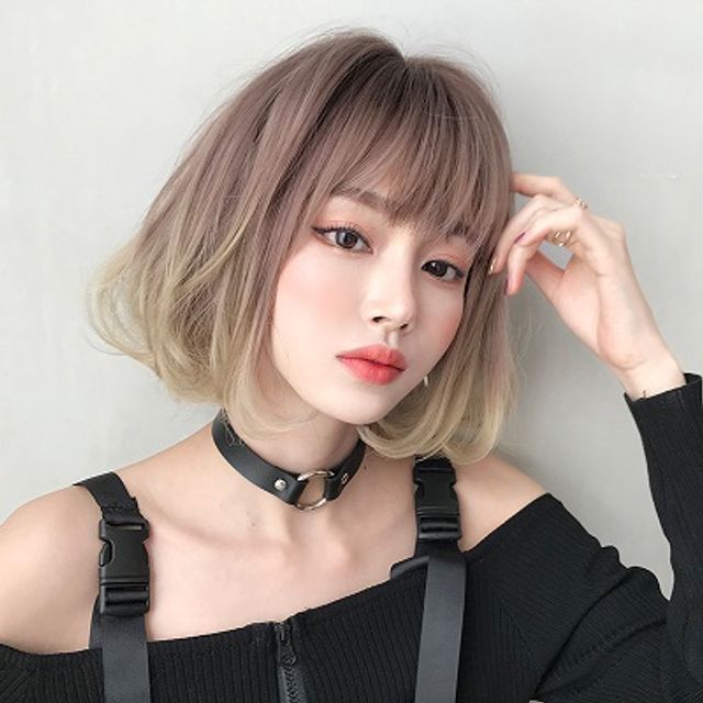 SEVENQ-Short Bob Full Wig