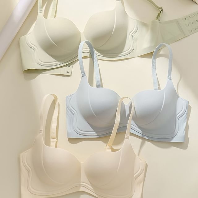 Gecko-Set of 2 Plain Seamless Wireless Bra