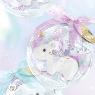 SHOBIDO - Unicorn Lip Balm with Pink Plush Keychain