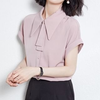 Dragan Pulse-Short-Sleeve Plain Shirt