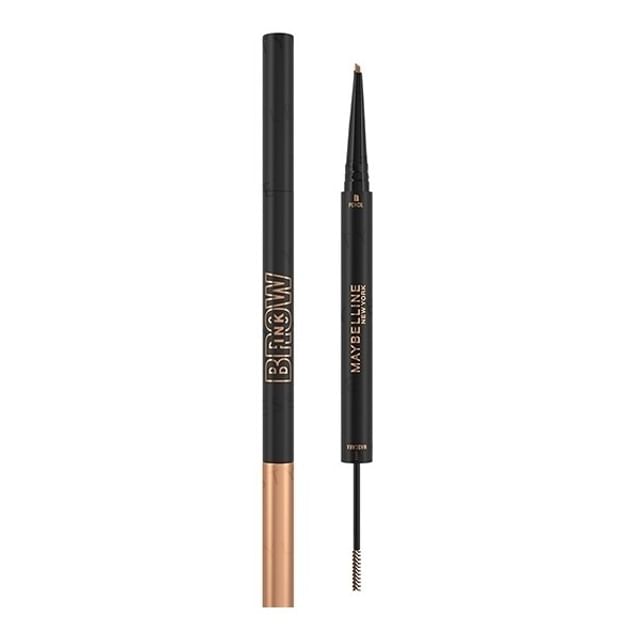 Maybelline-Brow Ink Color Tinted Duo Eyebrow Pencil Mascara 07 Milk Tea Brown-126g