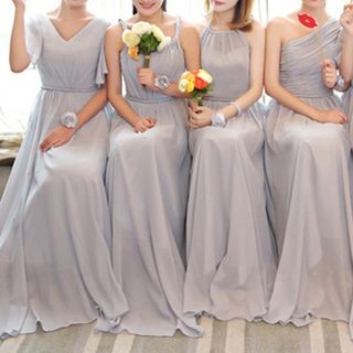 plain bridesmaid dresses