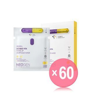 NEOGEN - Dermalogy Double Vita Tone Up Ampoule Mask Set (x60) (Bulk Box)